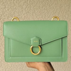 JW PEI Envelope Chain Crossbody Mint Green VEGAN